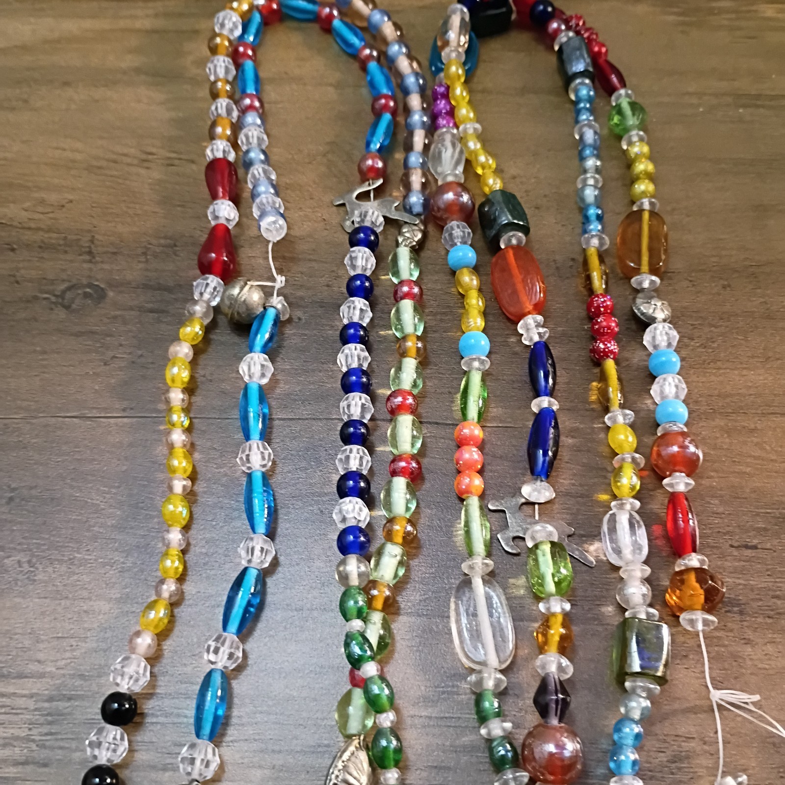 Venetian Glass Beads Necklaces & Other Vtg-Now Jewelry Lot