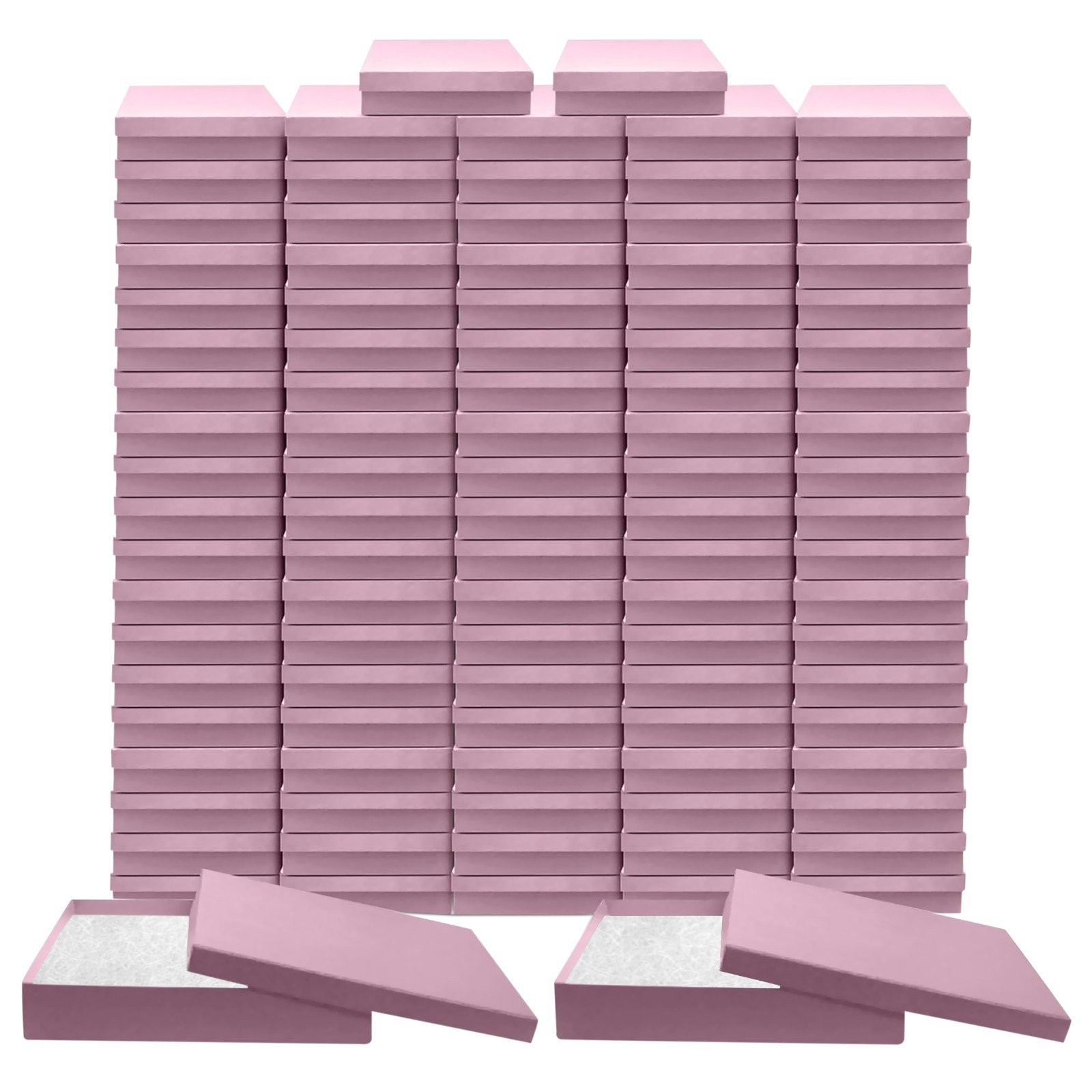 Made IN USA Jewelry Gift Box Removable Cotton Pad 7″ x 5″ x 1.25″ (Pack of 100)