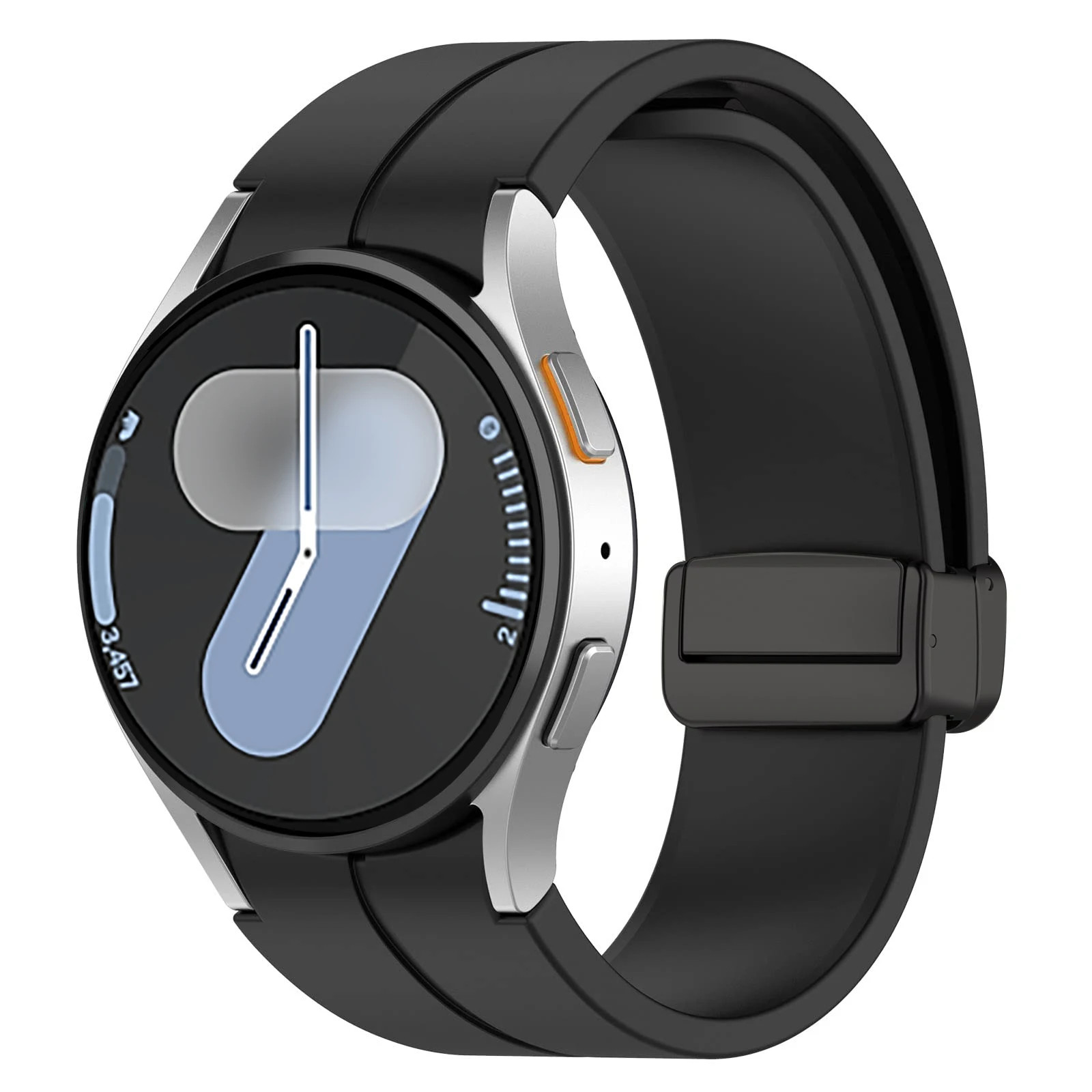 No Gap Silicone Watch Band For Samsung Galaxy Watch 7 6 5 4 FE Magnetic Strap