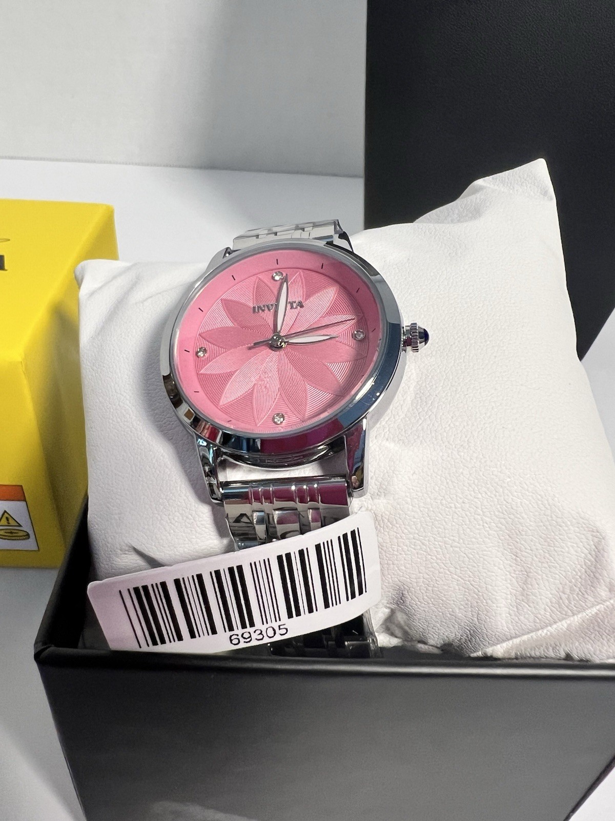 New Invicta Pink Tigerlily Wildflower Women’s Watch – 34mm, Silver