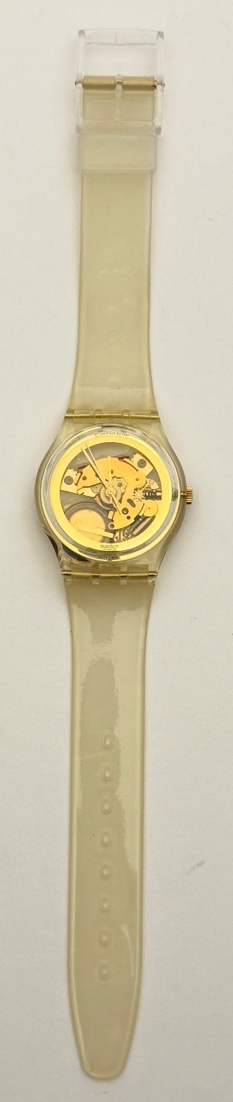 NWT NOS 1992 Swatch #1 “Golden Jelly” GZ115 Box -COA-