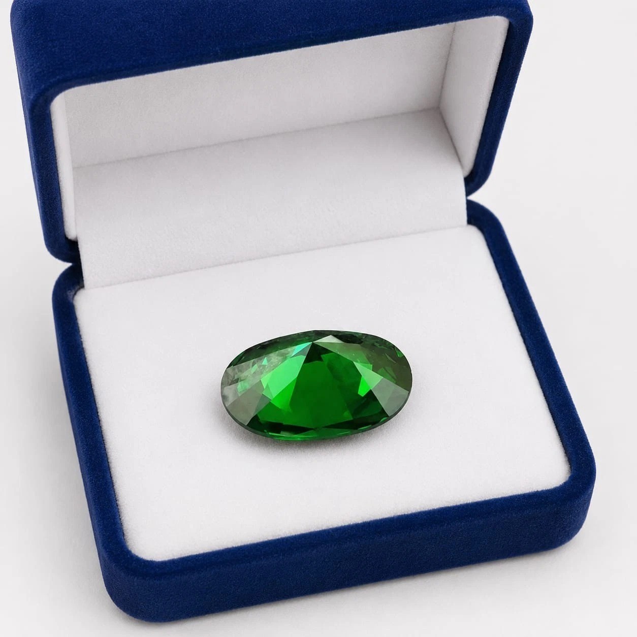 Natural 9.45 Ct Green Emerald Flawless Certified Oval Cut Loose Gemstone