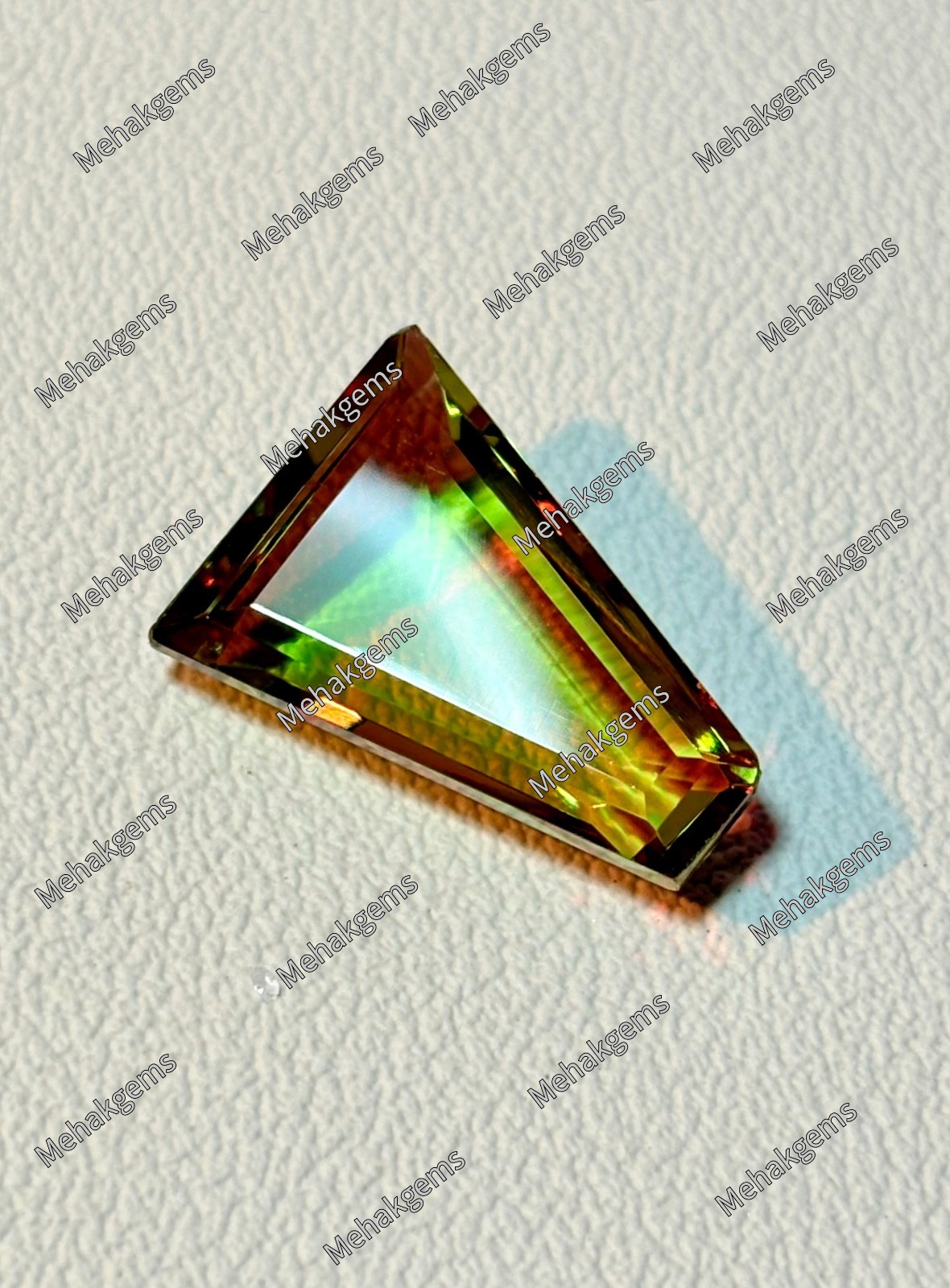 12 Ct Color Changing Zultanite Gemstone, Trapezoid Fantasy Cut Statement Stone