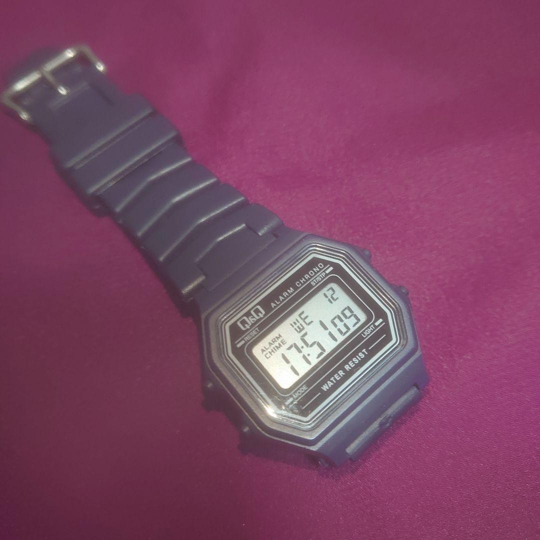 [Extremely Rare – Strap Replaced] Citizen Q&Q Digital Watch, Navy, S 『NEW!!』
