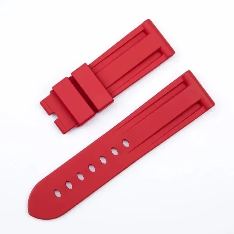 22mm 24mm FKM Fluoro Rubber Watch Band Watch Strap Fits Panerai PAM616/441/312