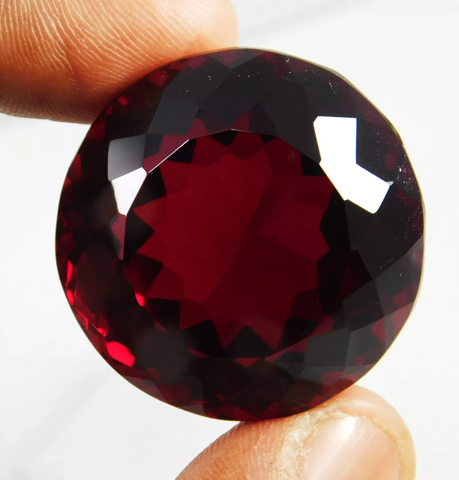 Round Cut Rare Almandine Red Garnet 150+ Ct Natural EGL Certified Loose Gemstone