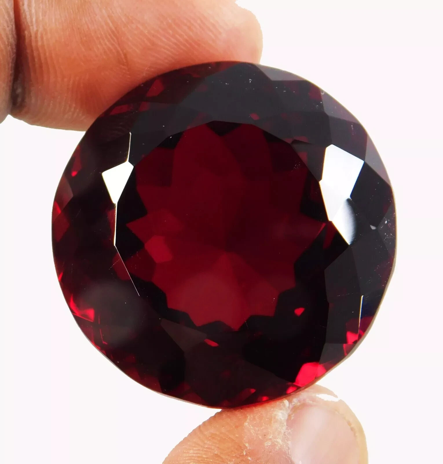 Round Cut Rare Almandine Red Garnet 150+ Ct Natural EGL Certified Loose Gemstone