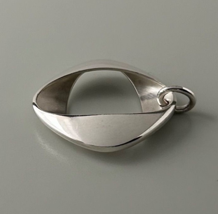 GEORG JENSEN Sterling Silver Pendant #190 Henning Koppel Pre-owned w/no box