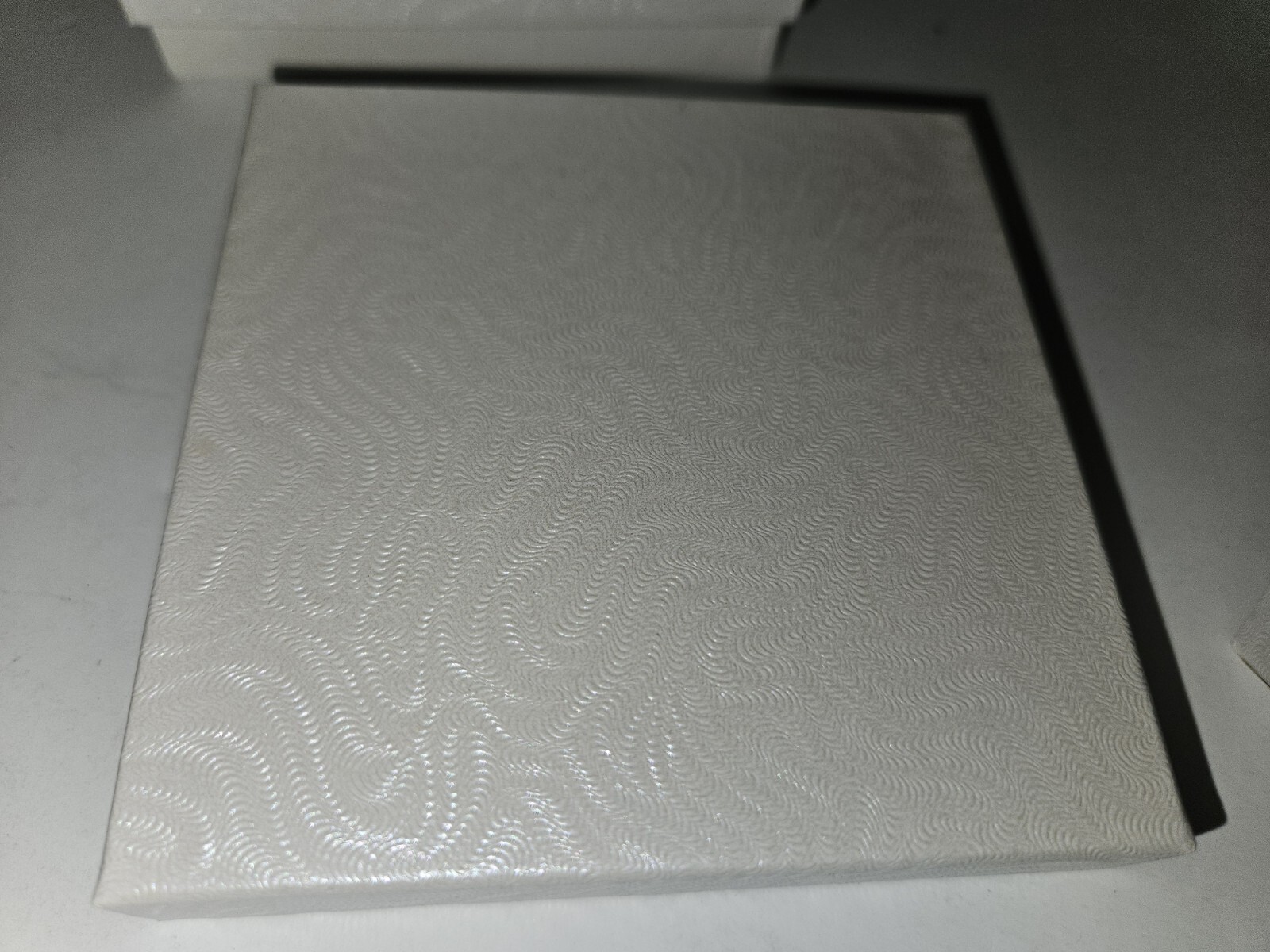 12-Pack White Cardboard Jewelry Gift Box with Polyester Fill 3.5″ x 3.5″ x 1″