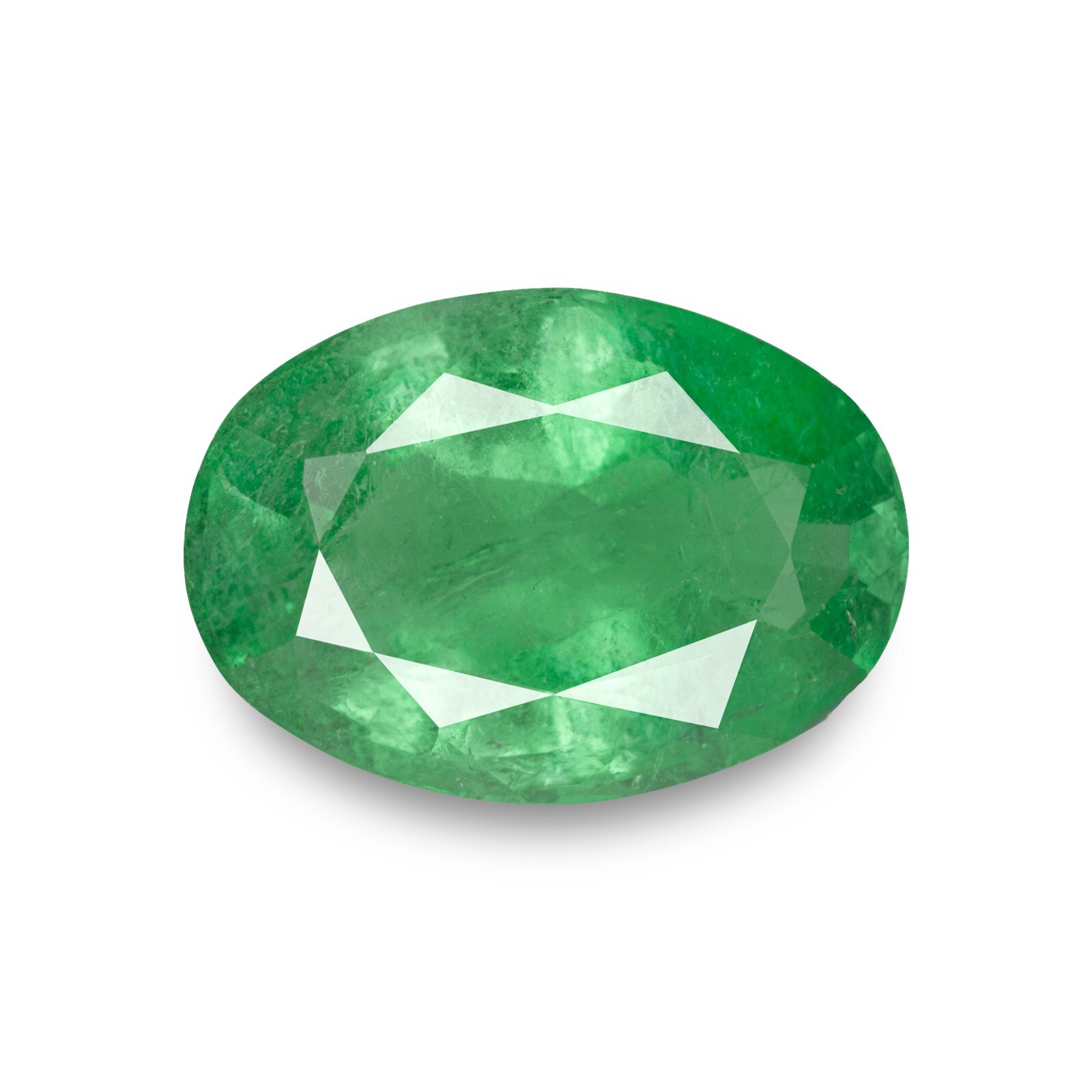COLOMBIAN Emerald 3.58 Ct. Natural OVAL Light to Moderate Green LOOSE GEMSTONE