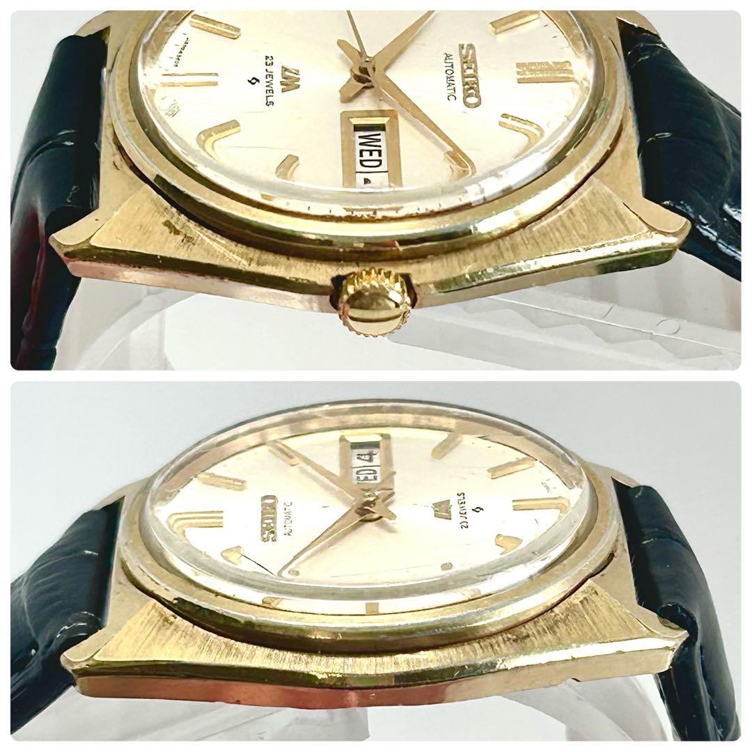 [Rare/Working] SEIKO Lord Matic 5606-7000 Jewels Gold Automatic Watch Japan