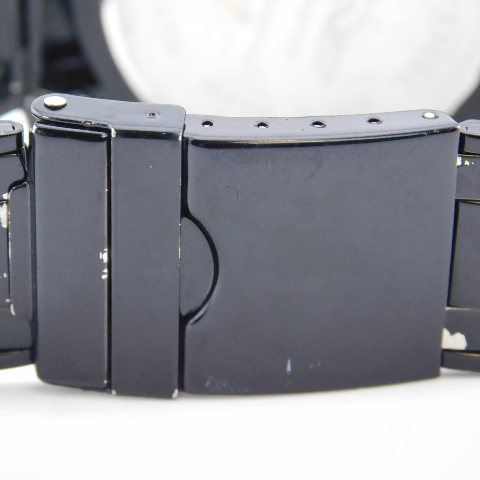 Massive KING MASTER Black Tone Quartz Men’s Watch Sz. 9″ New Battery