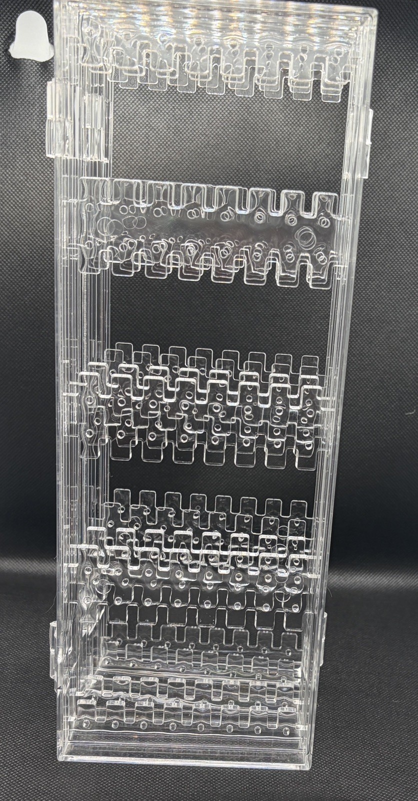 Foldable Clear Acrylic Jewelry Earring Organizer – 4-Panel Display