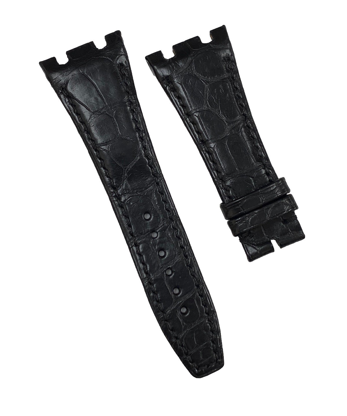 Genuine Audemars Piguet Royal Oak 26mm x 18mm Black Leather Band Strap
