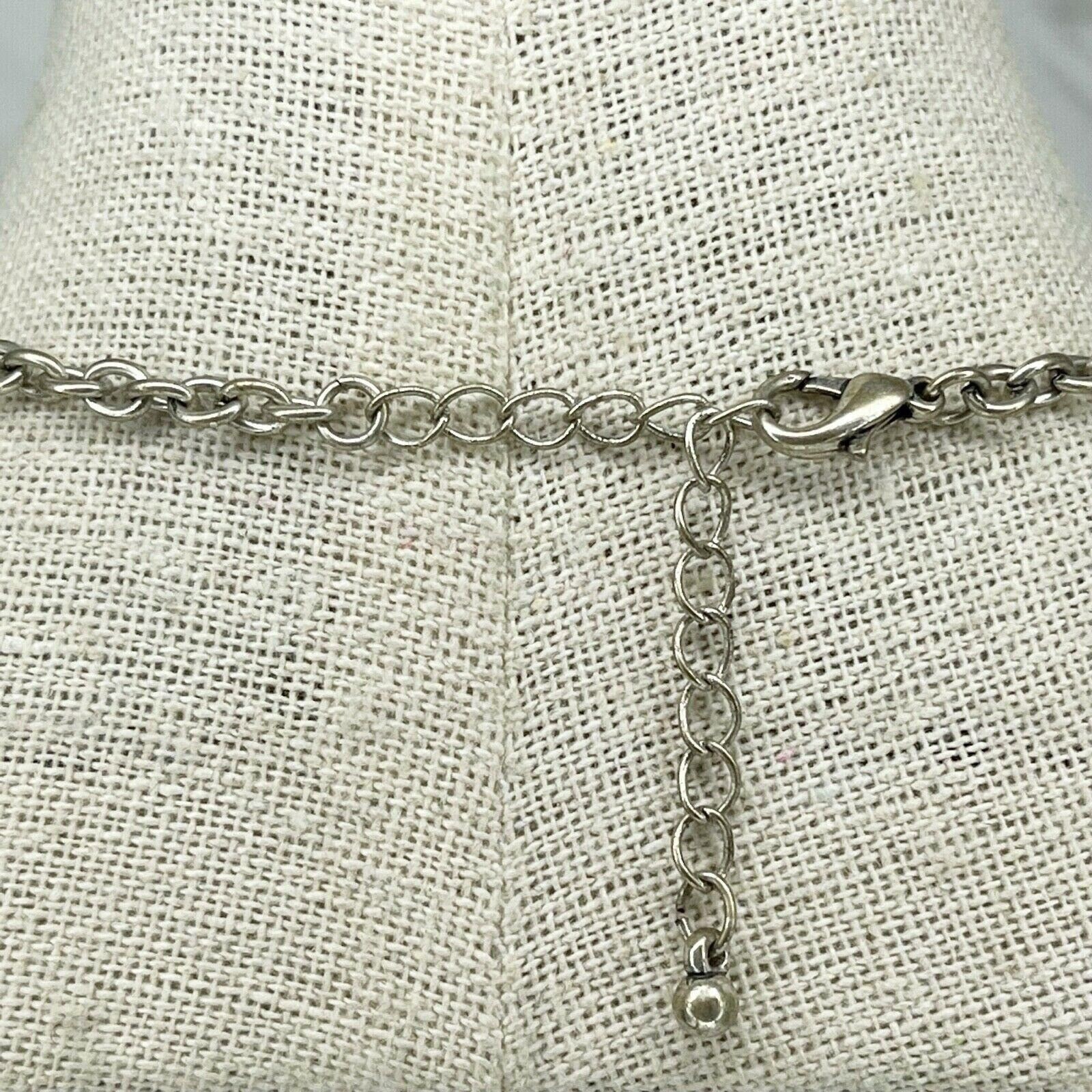 Silver Tone Plain Basic Simple Chain Link Necklace