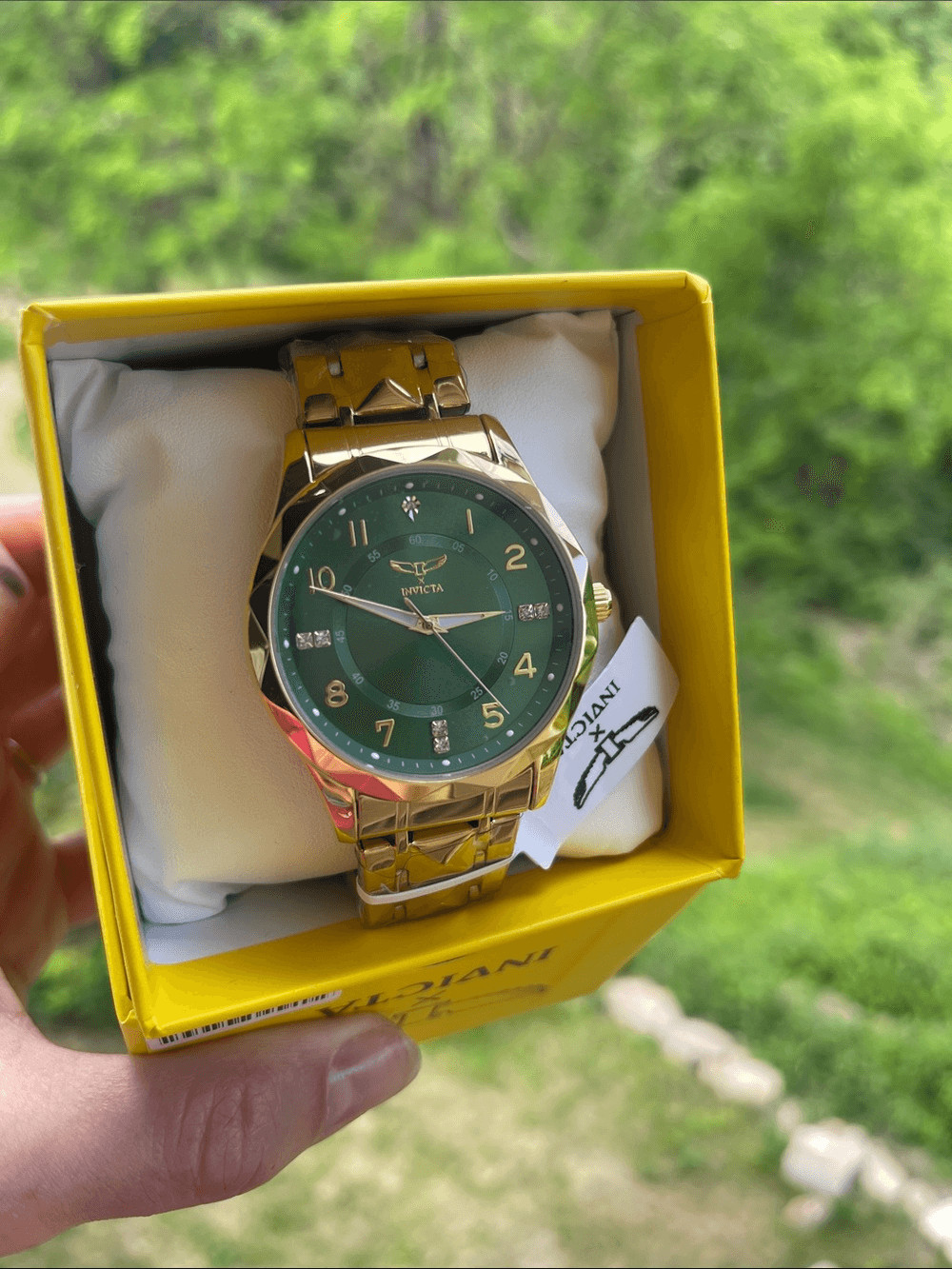 Invicta Gold and Green Men’s Dress Watch (69021)