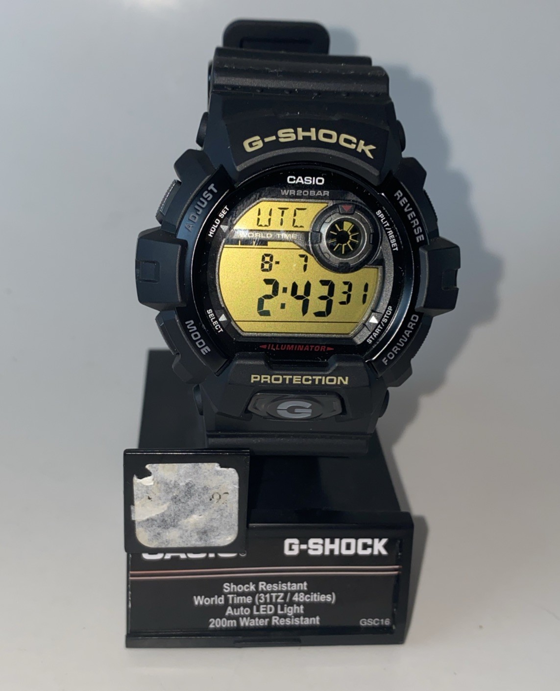 Casio Adult Men’s G8900-1 G-Shock Black Digital Sport Watch NEW 200m resistant