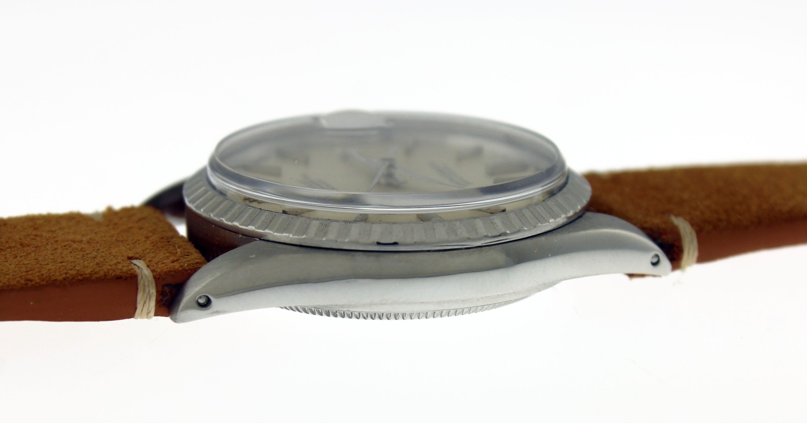1974 Rolex Oyster Perpetual Datejust 1603 36mm Steel Silver Dial Automatic Watch