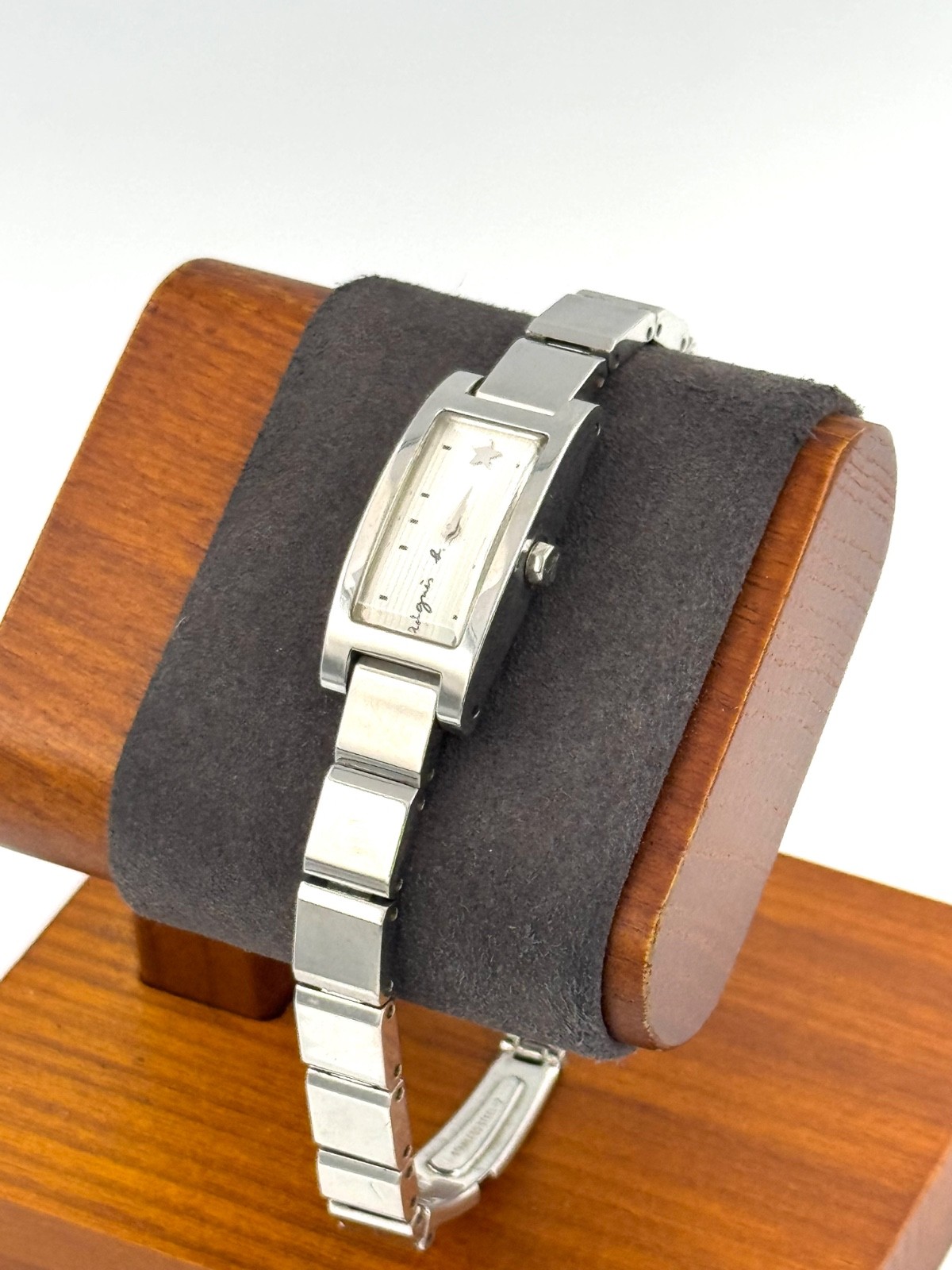 agnes b 14mm Women Quartz Watch New Battery working 1N00-0MA0 f3610