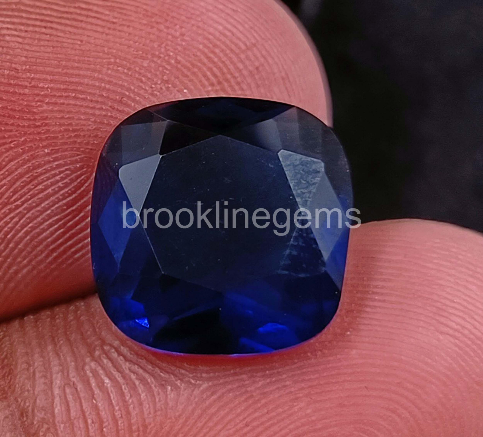 5 Ct Princess Cut Natural Blue Sapphire EGL Certified Loose Gemstone 4RDQ