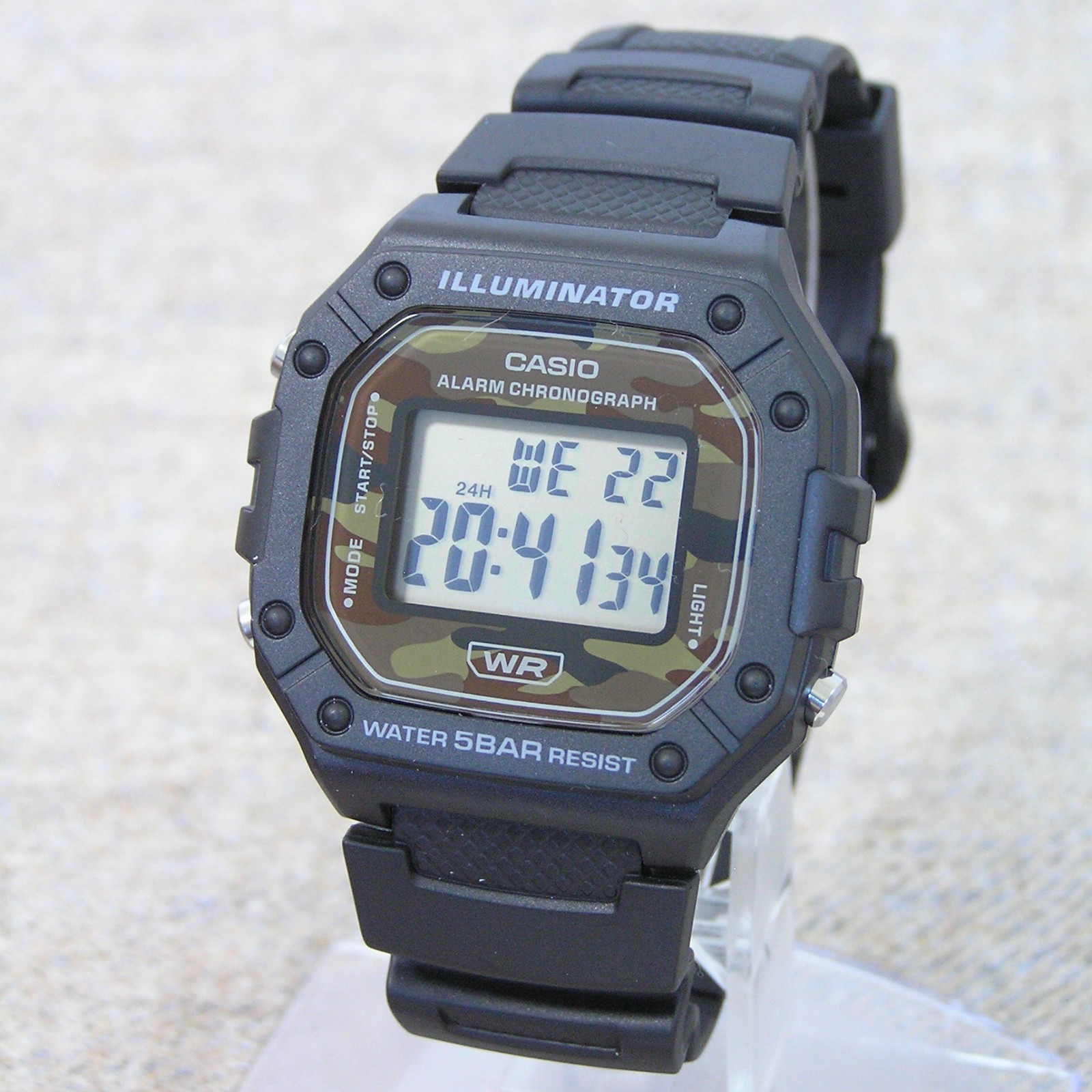 UK STOCK CASIO W-218H-5BJF Japan Exclusive Digital Watch Classic Imported Model
