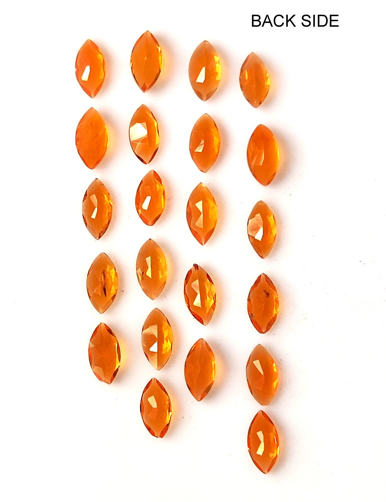2.5X5 MM MARQUISE CUT AAA+ NATURAL MEXICAN FIRE OPAL FACETED GEMSTONE 22 PIECES