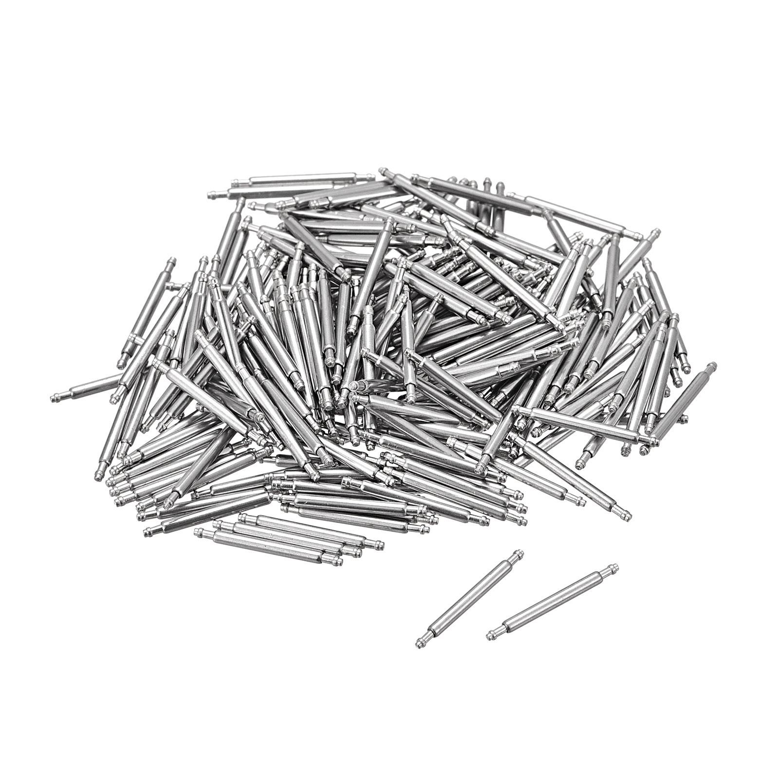 12mm Watch Band Pin 1.3mm Dia Steel Single Flanged End Spring Bar Pins 200pcs