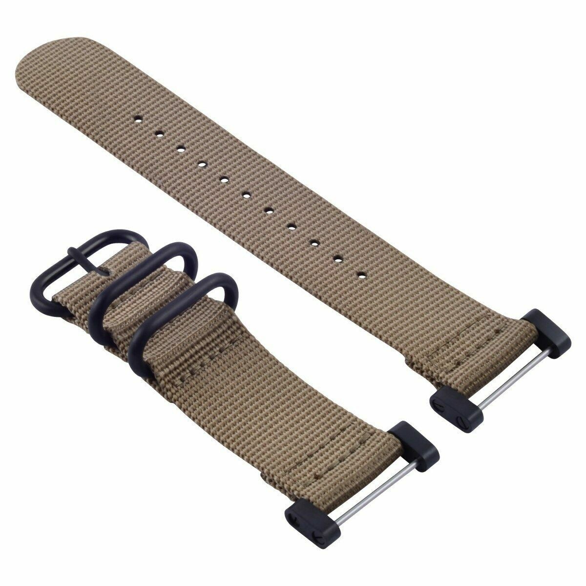 NEW FOR SUUNTO CORE NYLON STRAP DIVER WATCH BAND LUG ADAPTER SET 3 RINGS PVD SAN