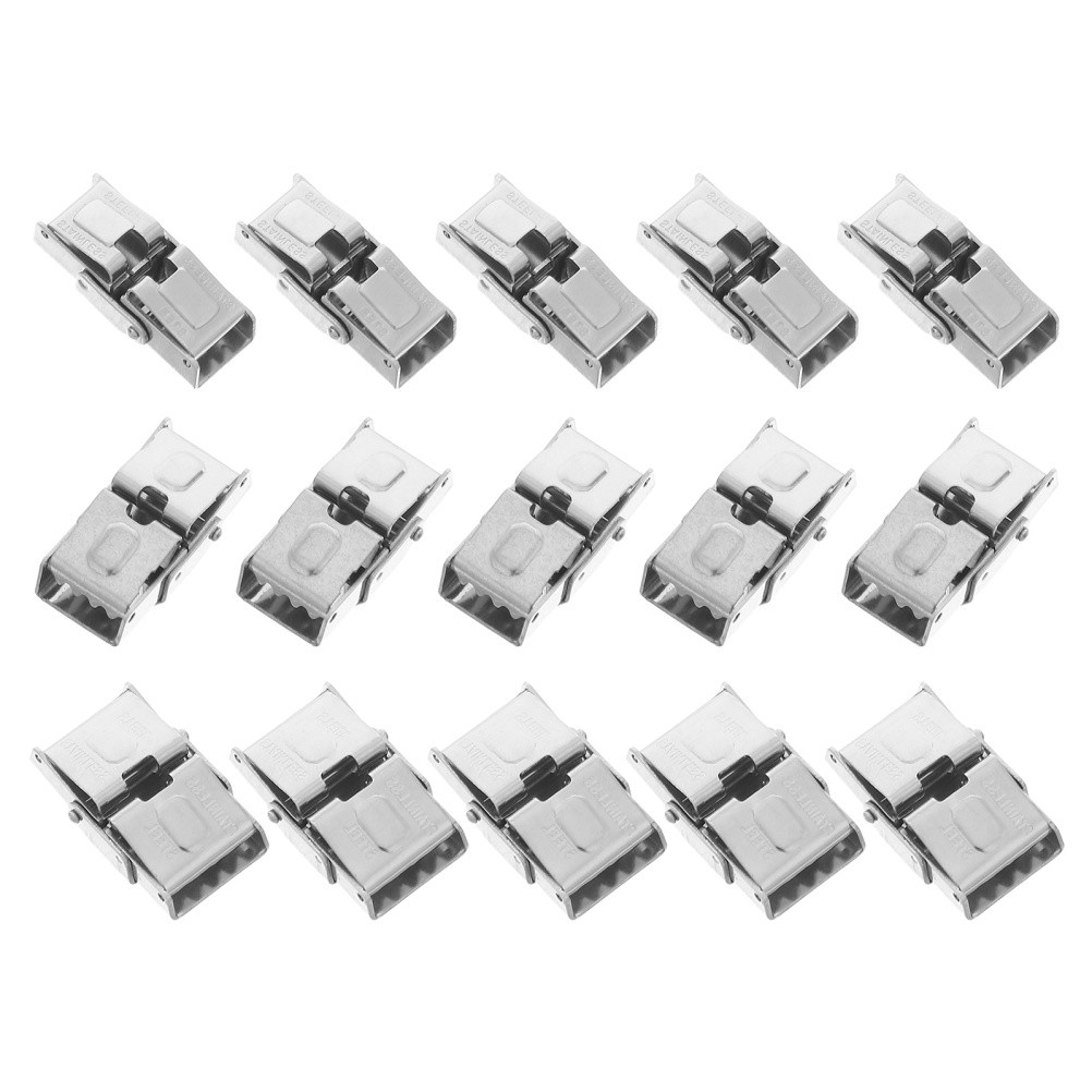15 Pcs Watch Strap Clasp Stainless Steel Fold Over Deployment Buckle Replacement