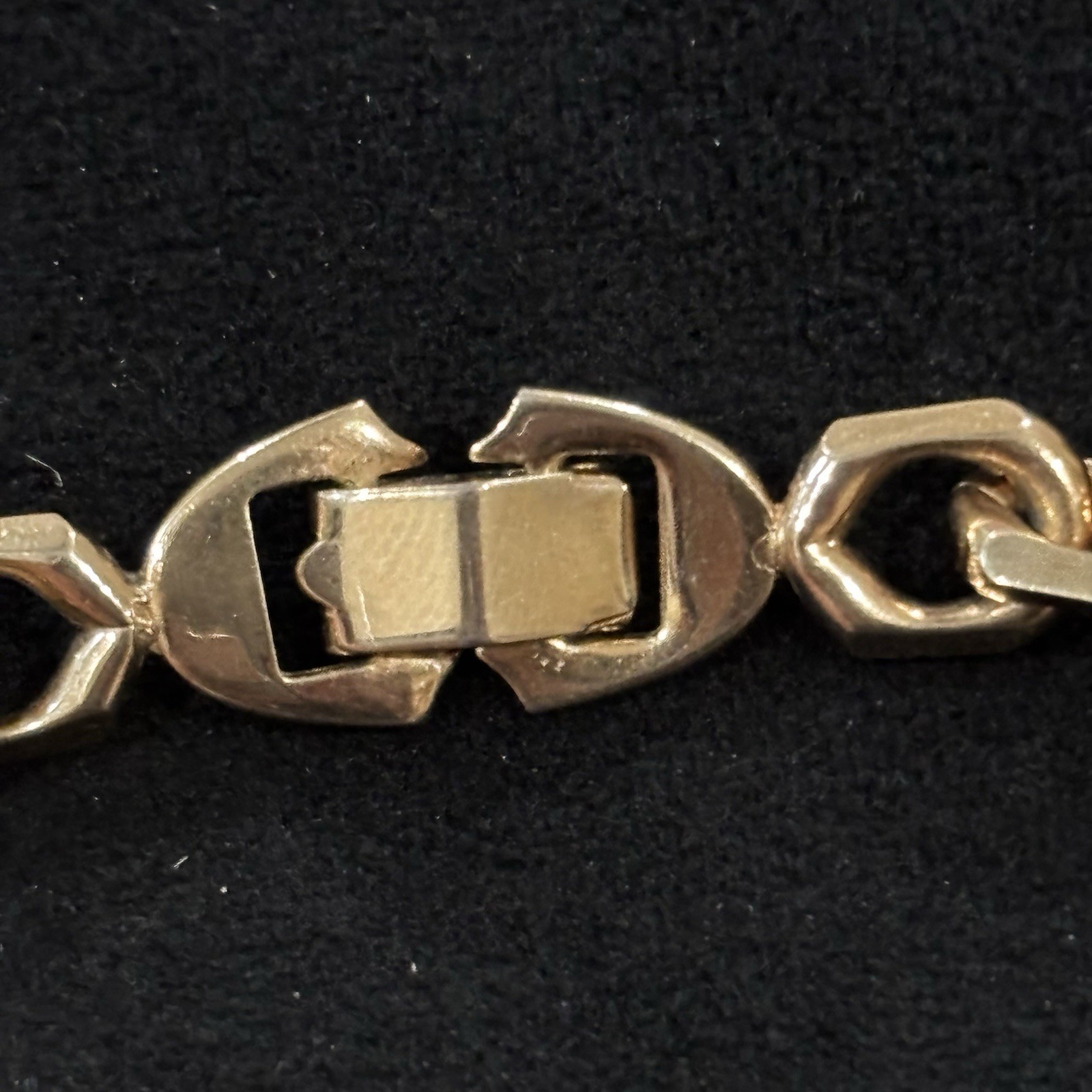 Sperry Gold Tone Chunky Rolo Link Chain Necklace 15” 9.7mm Vintage Signed