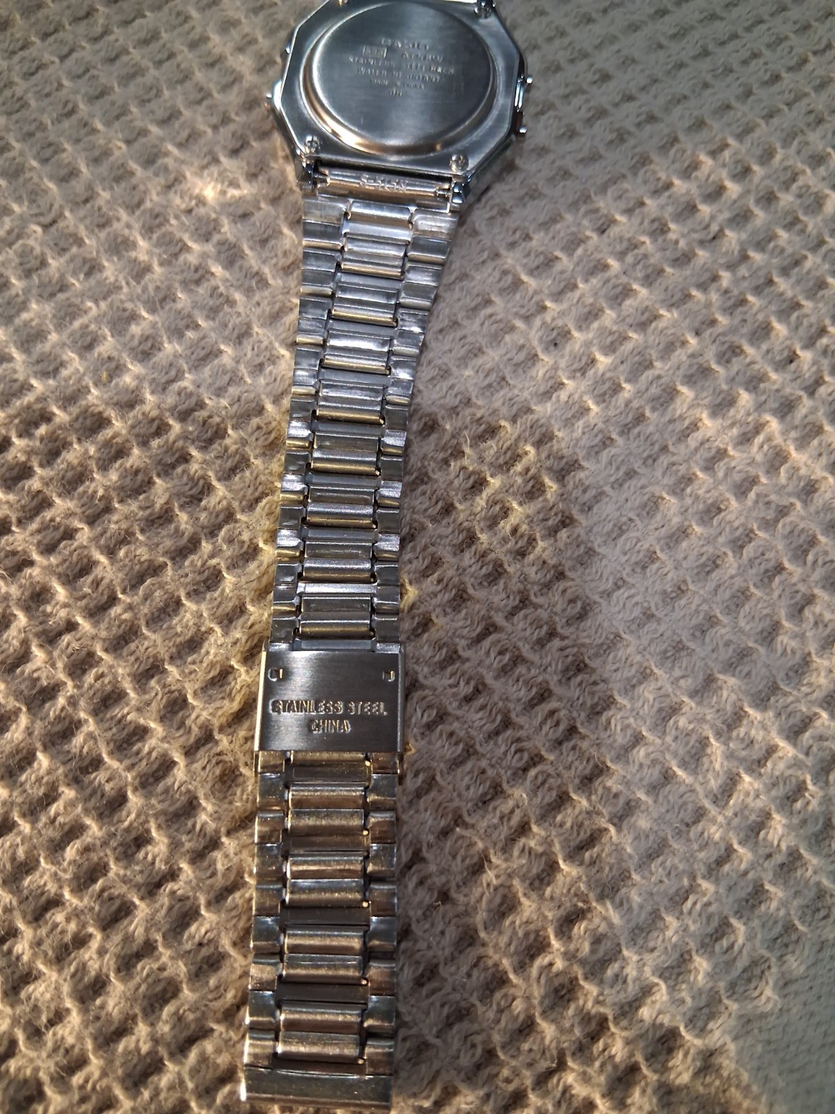 Vintage Casio Digital Watch 593 A158W, Great Condition, Stainless Steel