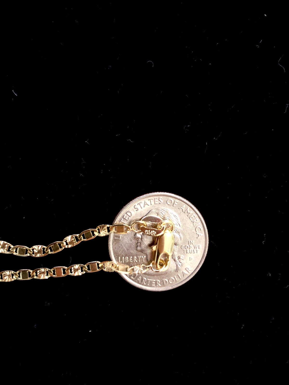 18k Oro Laminado Medalla de Virgen de Guadalupe & Cadena 16″ Para Mujer o Niños