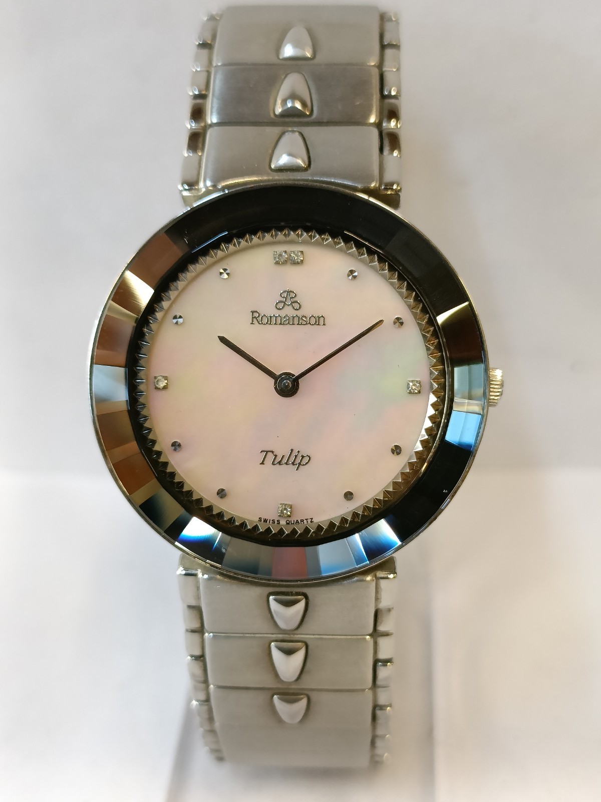 ROMANSON TULIP QUARTZ MOTHER OF PEARL DIAL UNISEX ADULT WORKING CONDITION