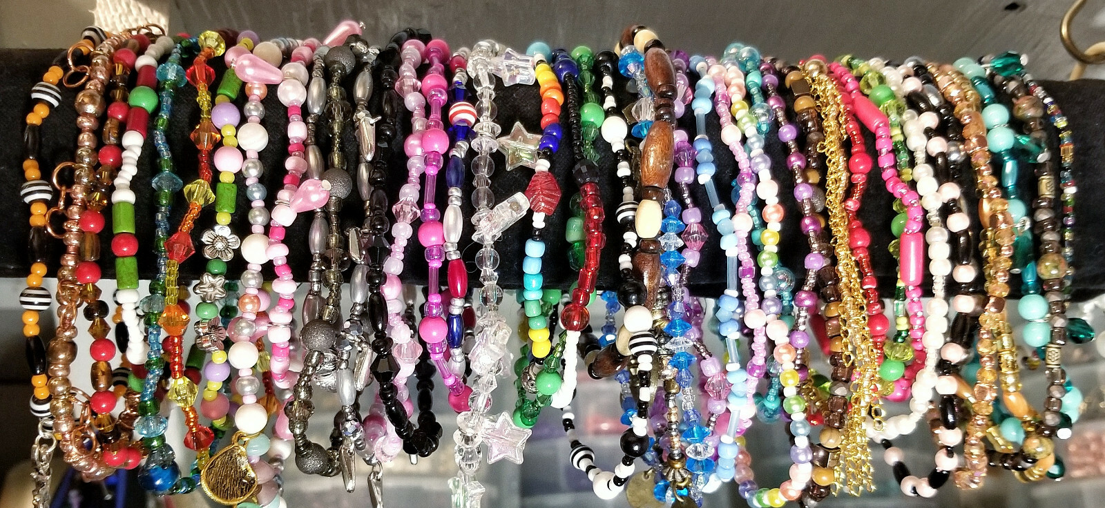 STRONG Stretch ankle bracelet anklet 9″ – 10″ – 11″ wedding beaded pick size