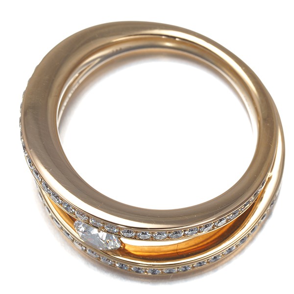 Giorgio Visconti Ring Diamond 0.74ct US6-6.25 18K 750 Rose Gold