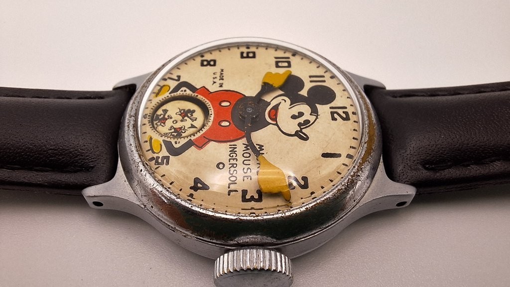 1930’s Ingersoll Mickey Mouse Watch Serviced and Wearable c. 1935 Model