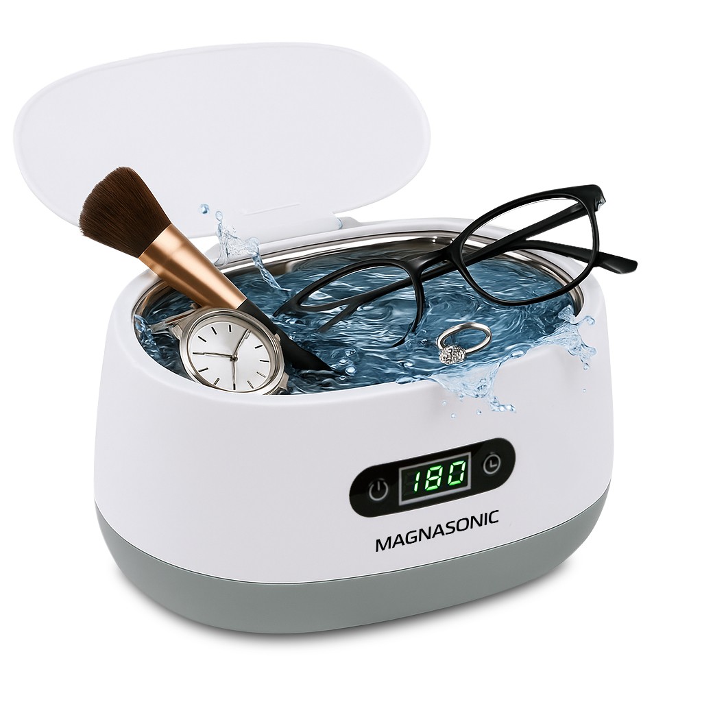 Magnasonic Ultrasonic Jewelry Cleaner Machine for Rings, Necklaces, Dentures