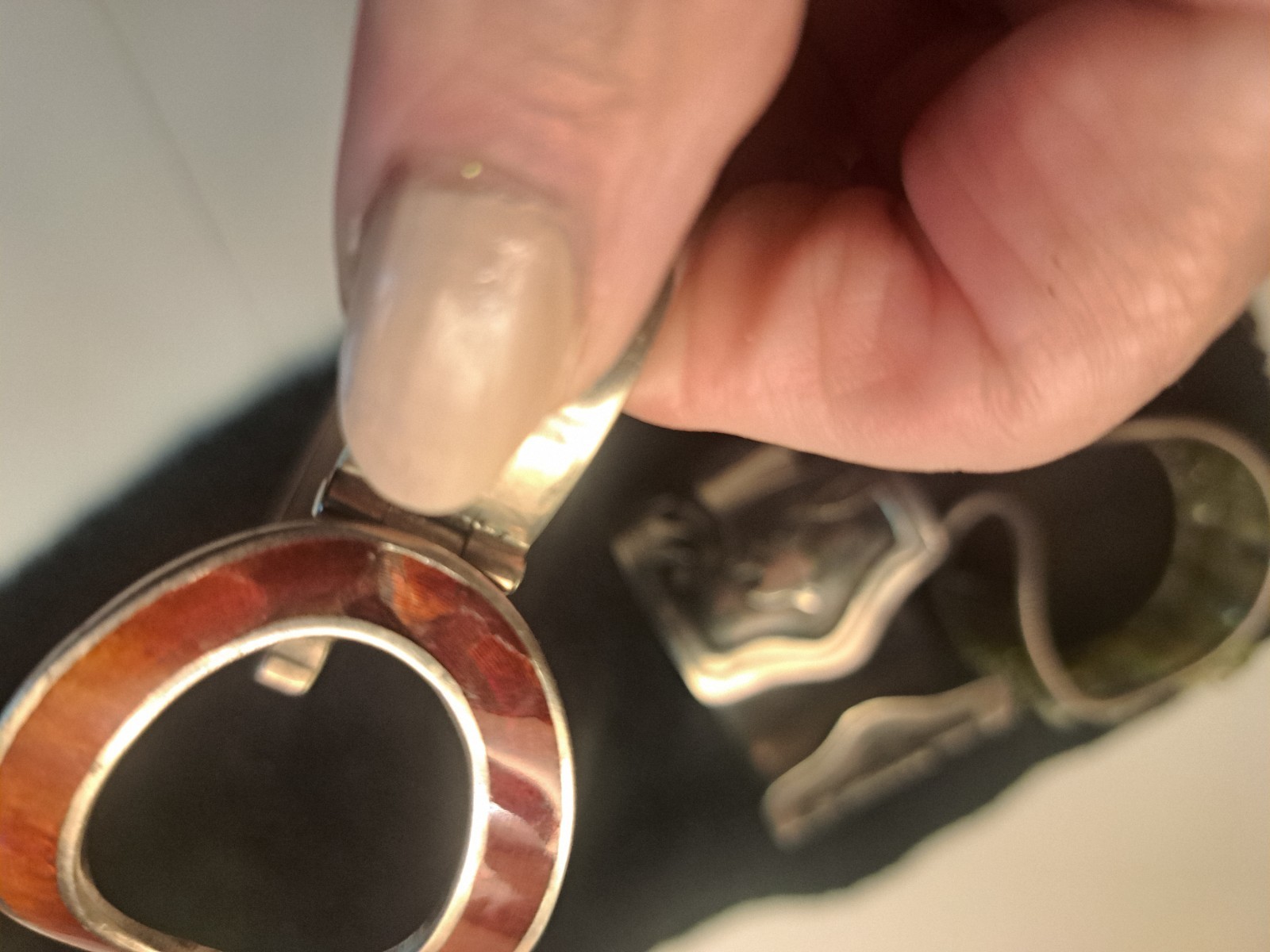 Tana Action Jewel Cuff, Animal Handmade Cuff 925 Stunning 800 Enamel Bracelet