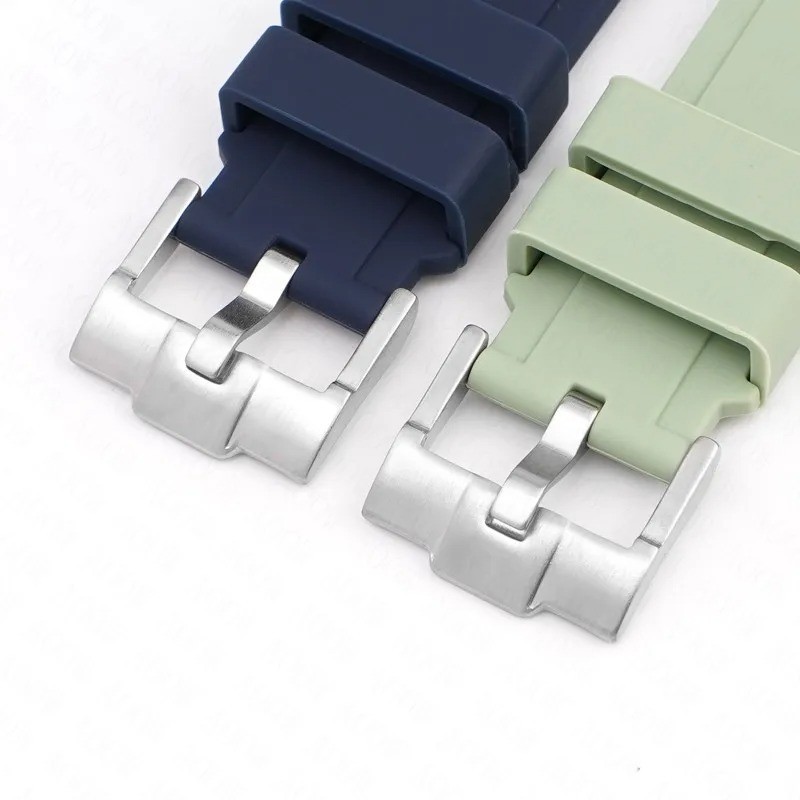 Curved End Rubber Strap 18/19/20/21/22mm Universal Silicone Watch Band Soft Spor