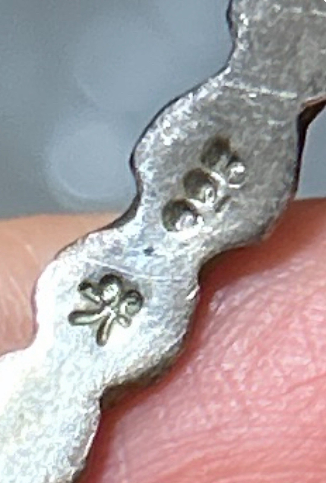 44. Marked Sterling 925 Spine Vertebrae Pattern 2 Bangle bracelets 36.3g, 8 1/4″