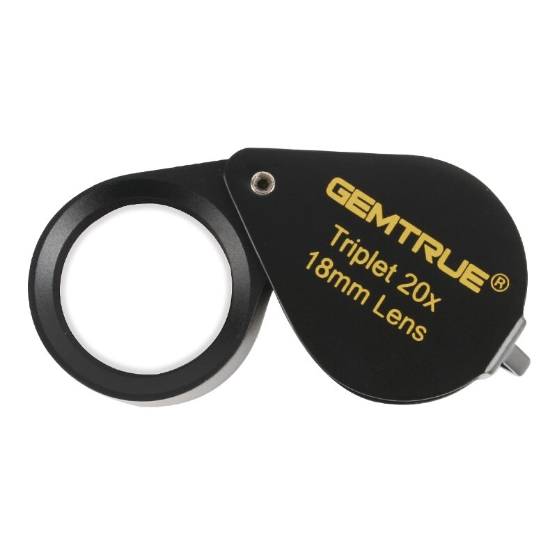 GemTrue 20x 18mm Triplet Diamond Loupe Jewelry Magnifier Gemstone Inspection