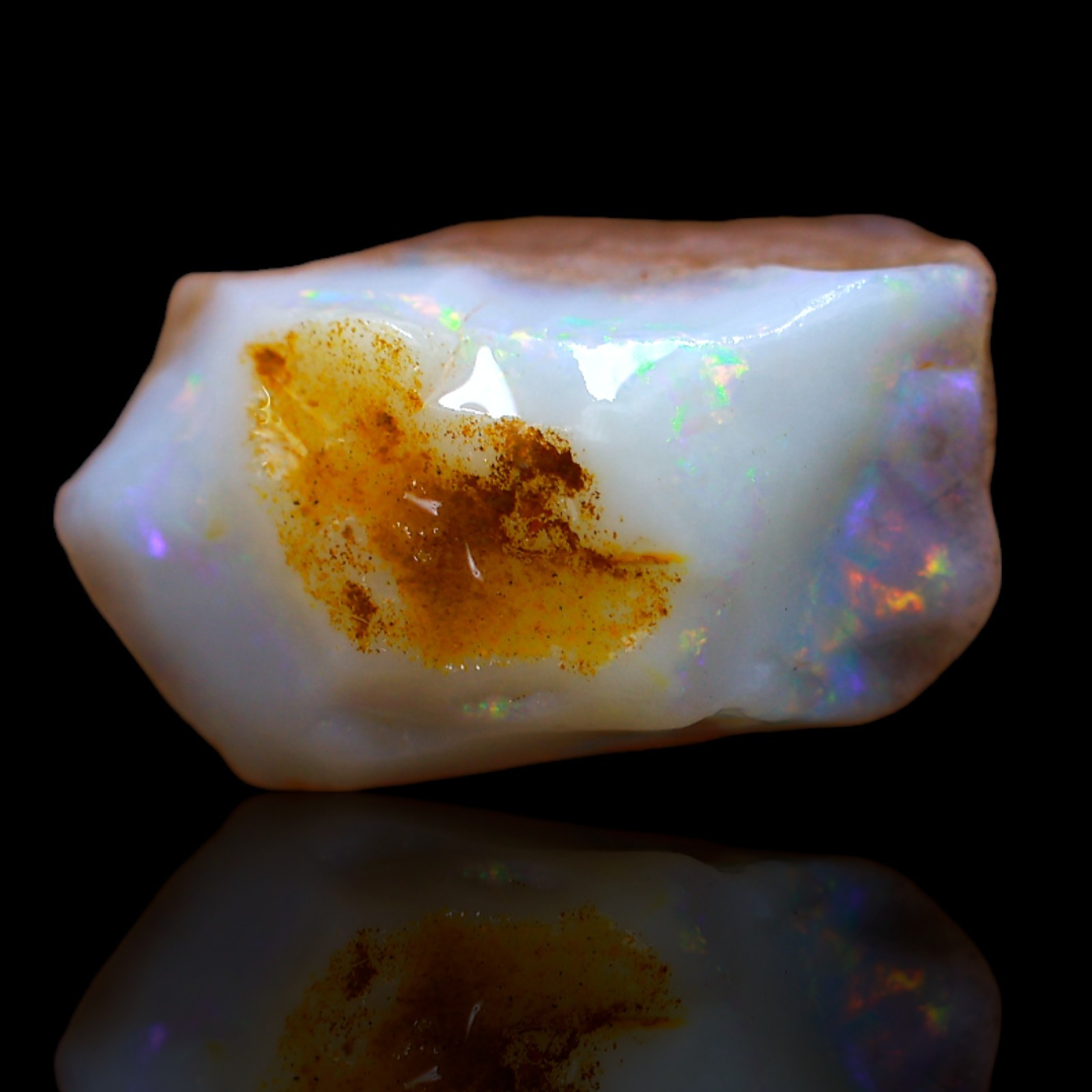 13.90 Cts Natural Australian Fire Opal Gemstone Jewelry Supply Rough 18x14x11 mm