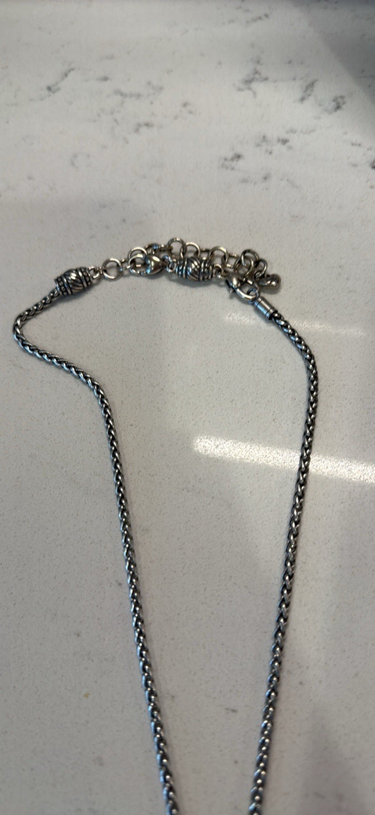 Brighton Flower Pendant Silver Toned Necklace