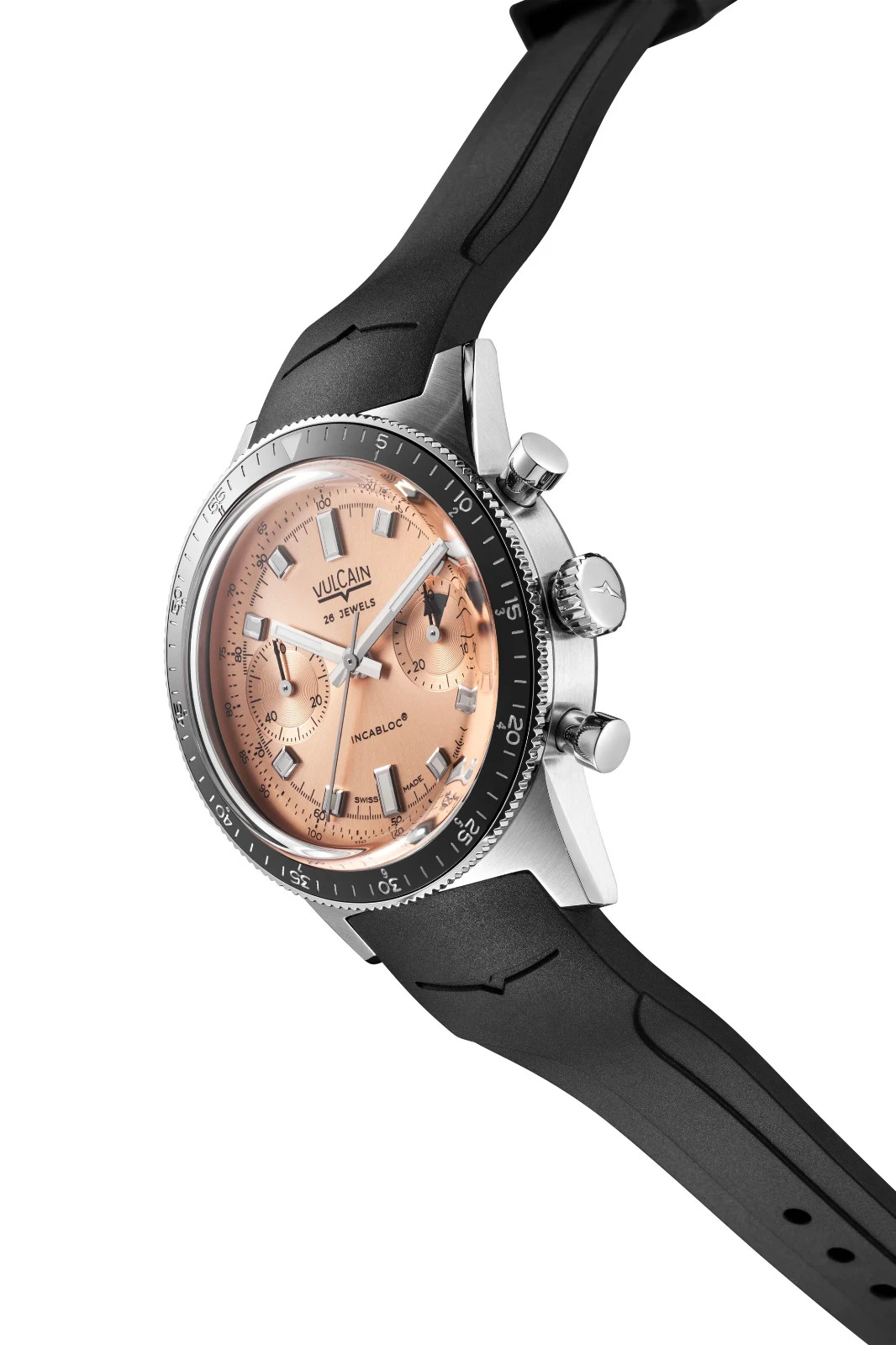 Vulcain Skindiver Chronograph Salmon Dial 39.7mm Automatic Authorized Dealer