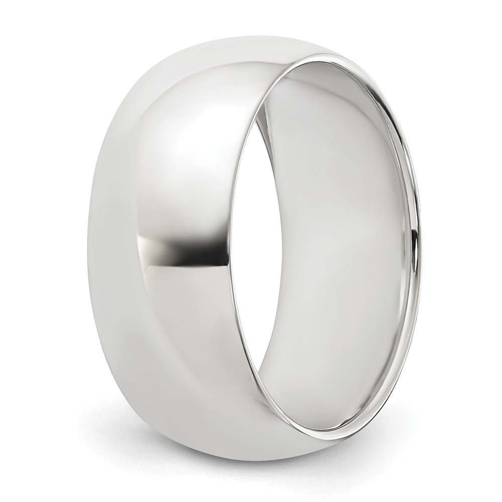 Sterling Silver 8mm Half Round Band Ring Size 9 for Men’s