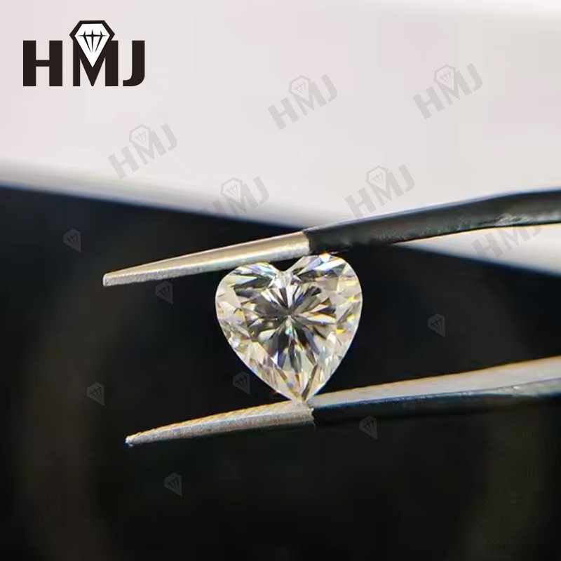 3~11MM Heart Cut Loose Moissanite D White Wholesale Excellent Cut W.GRA From US