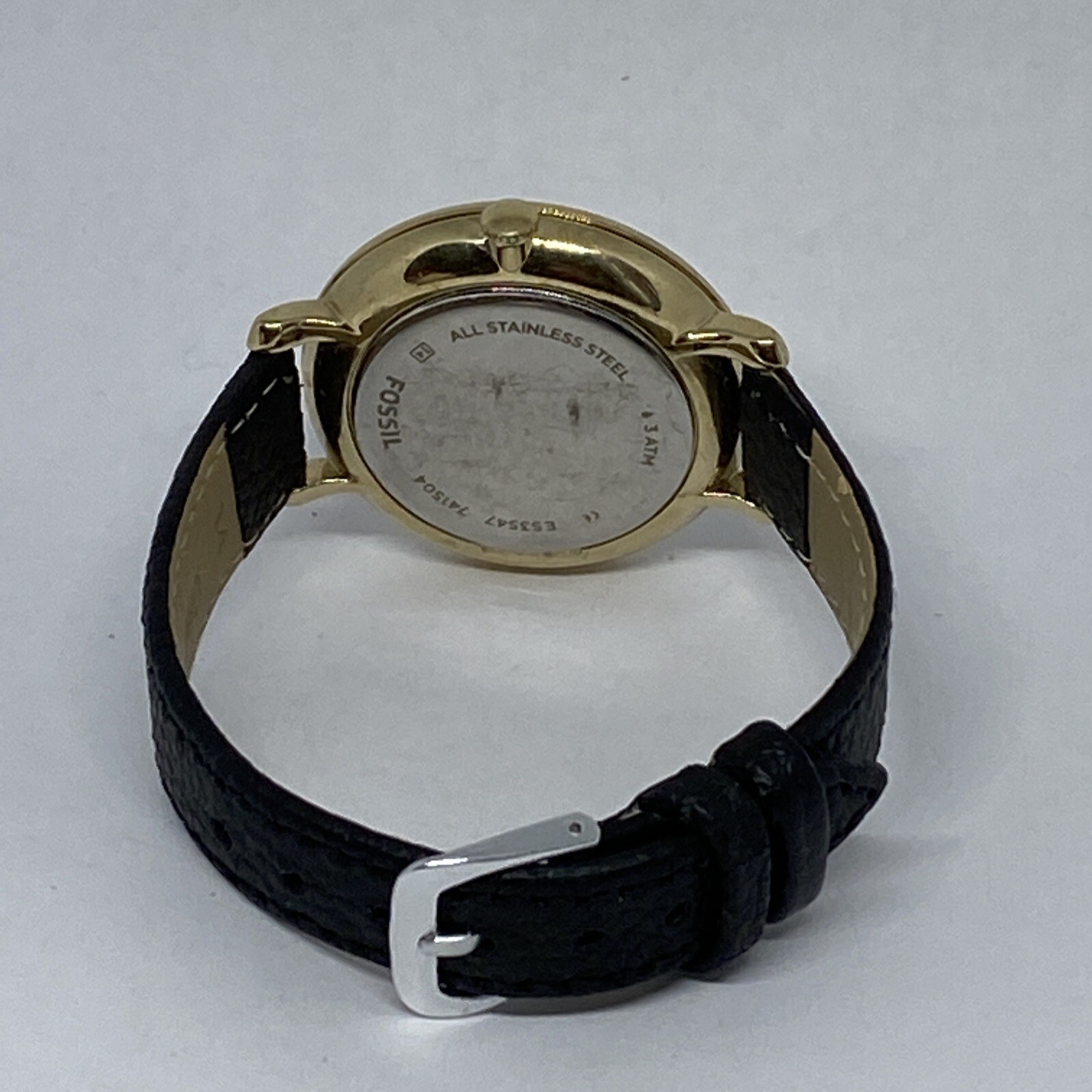 Fossil Jacqueline ES3547 Women’s Black Leather Analog Dial Quartz Watch NO126