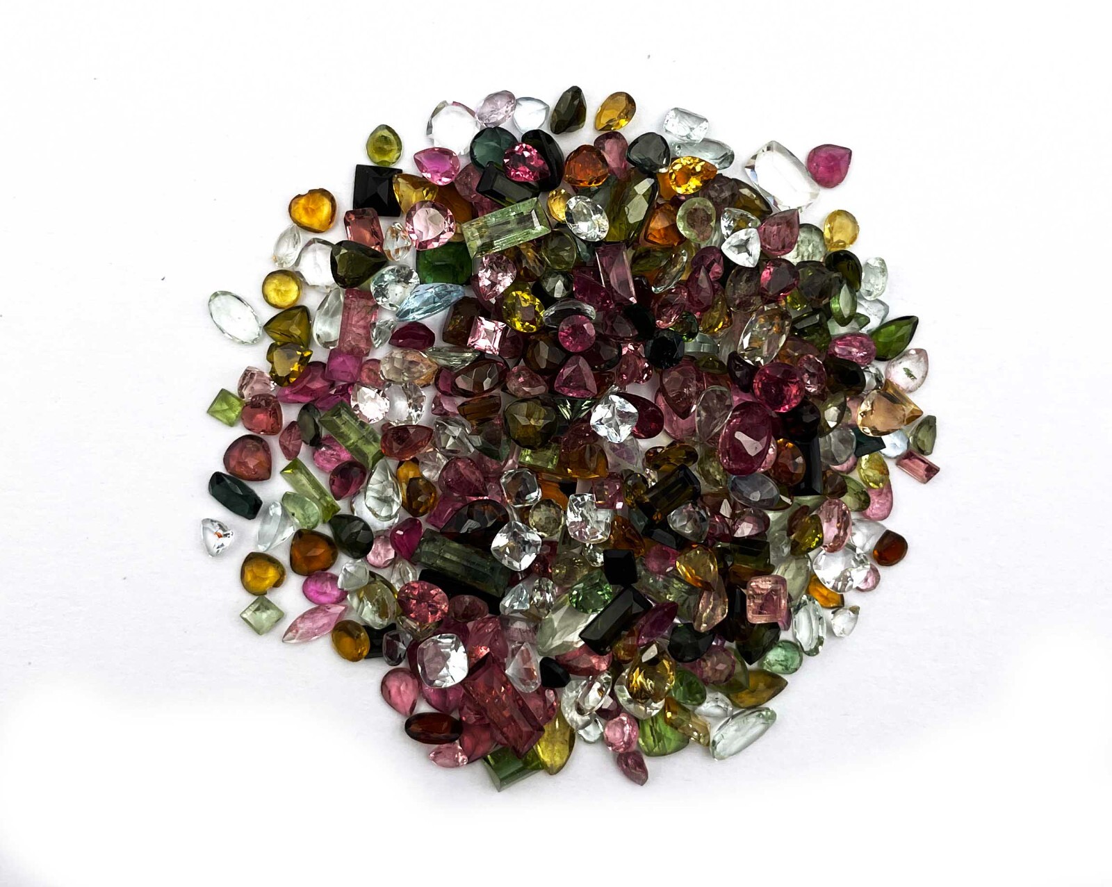 Natural Multi Tourmaline Mix Shape Cut Loose Gemstone 31 Pcs 2.50-3*6 MM 5 CT