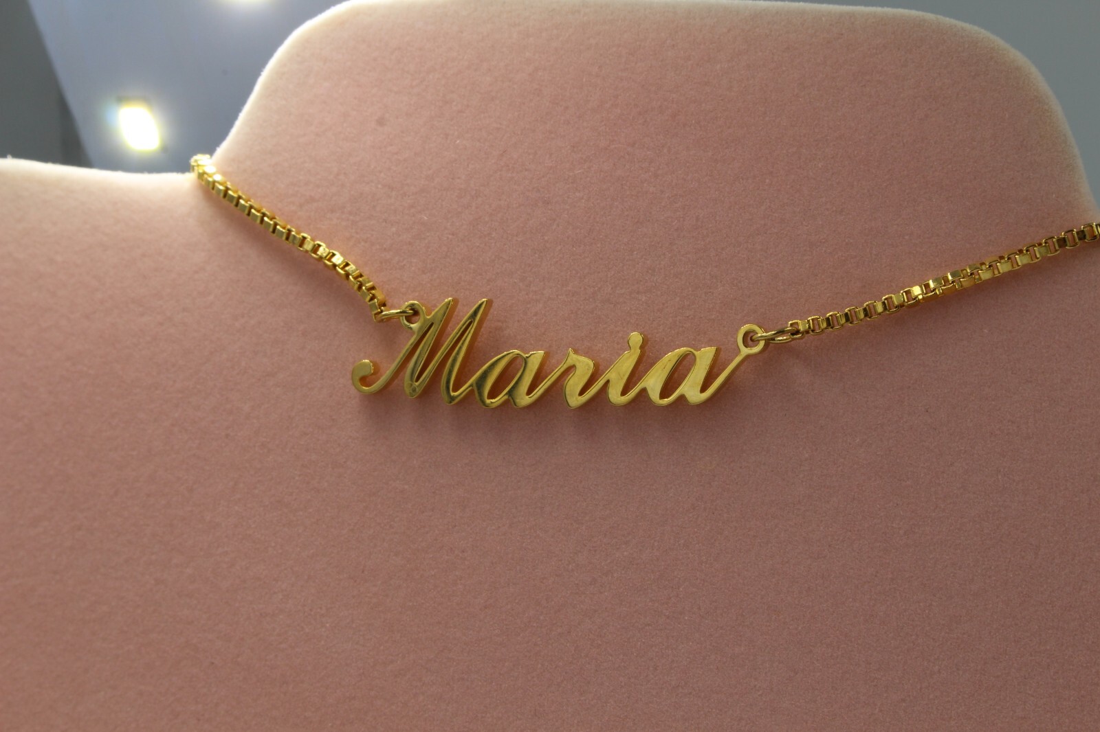 Jewelry Signature Name Necklace 18K Gold For Woman Mom Girl With Gift Bag Xmas