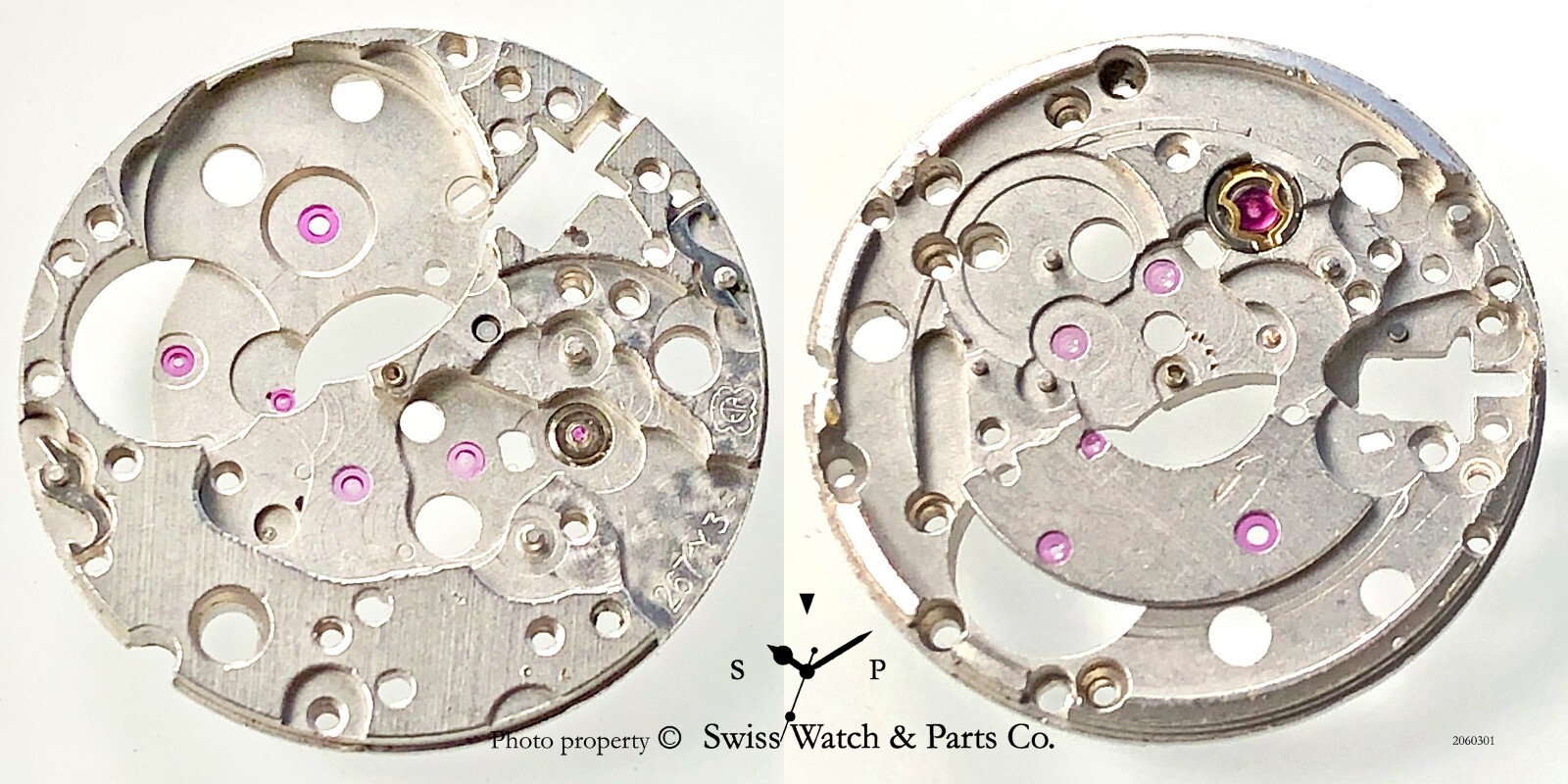 Cartier 76 , Eta 2671 100 main plate Watch Part